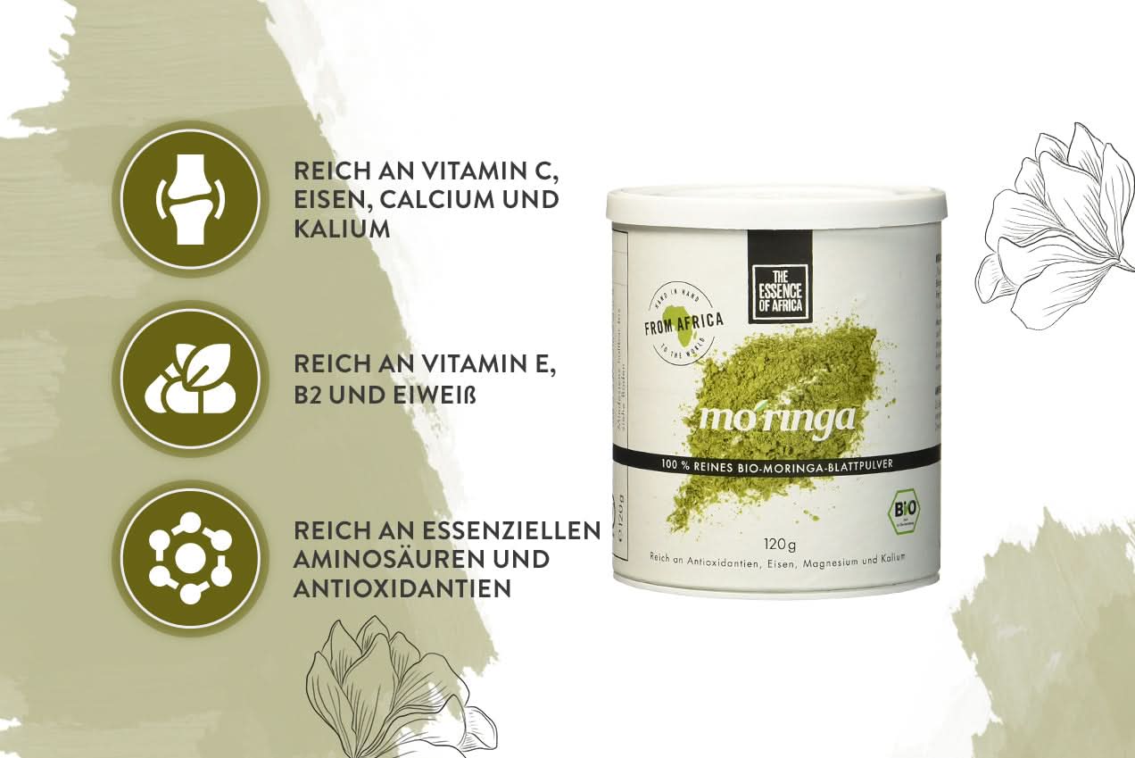 Moringa-Blattpulver Bio