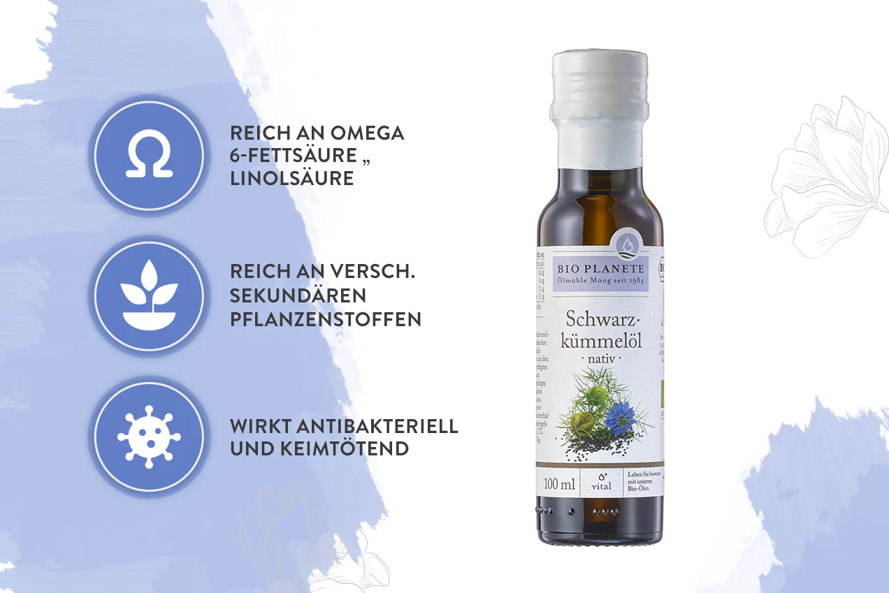 Schwarzkümmelöl nativ Bio