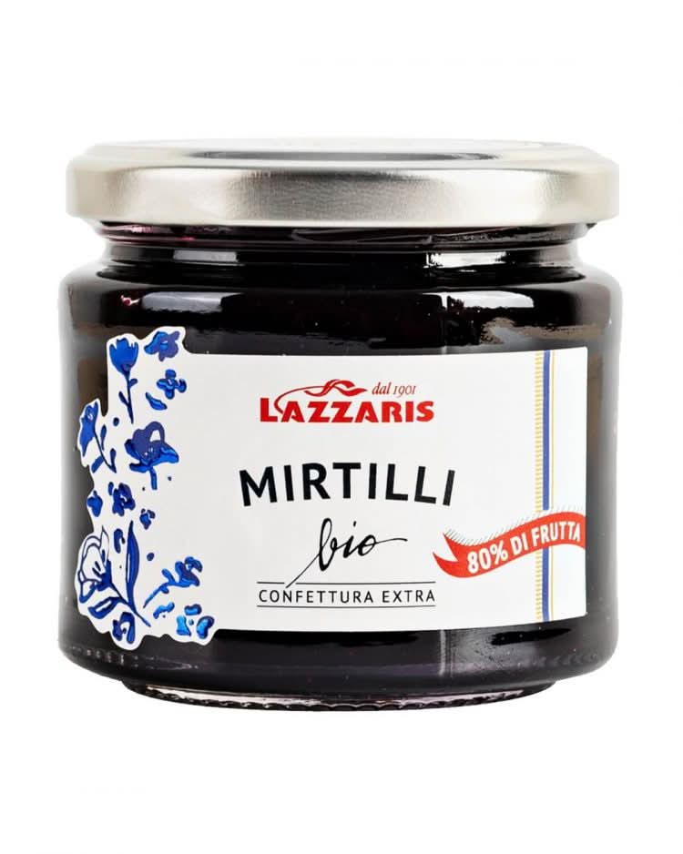 Lazzaris - Bio Konfitüre Extra - Blaubeere - 80% Frucht