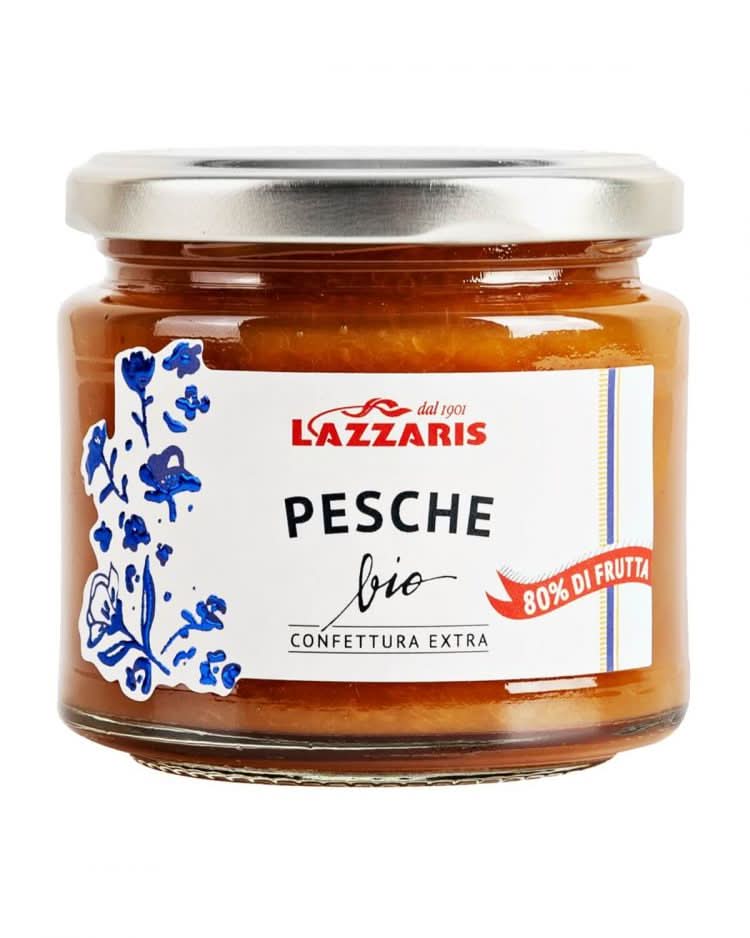 Lazzaris - Bio Konfitüre Extra - Pfirsich - 80% Frucht